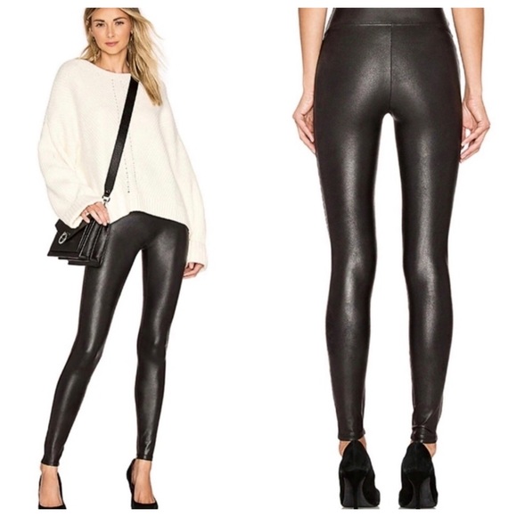 NWOT Spanx Faux Leather Leggings Black